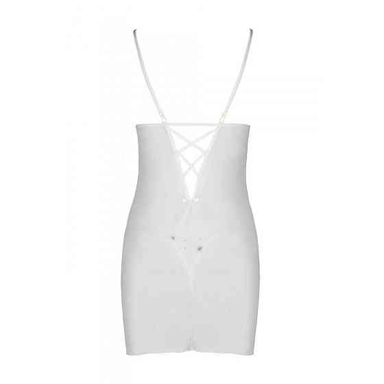 Сорочка с вырезами на груди, стринги Passion LOVELIA CHEMISE L/XL, white Sex Aura Киев