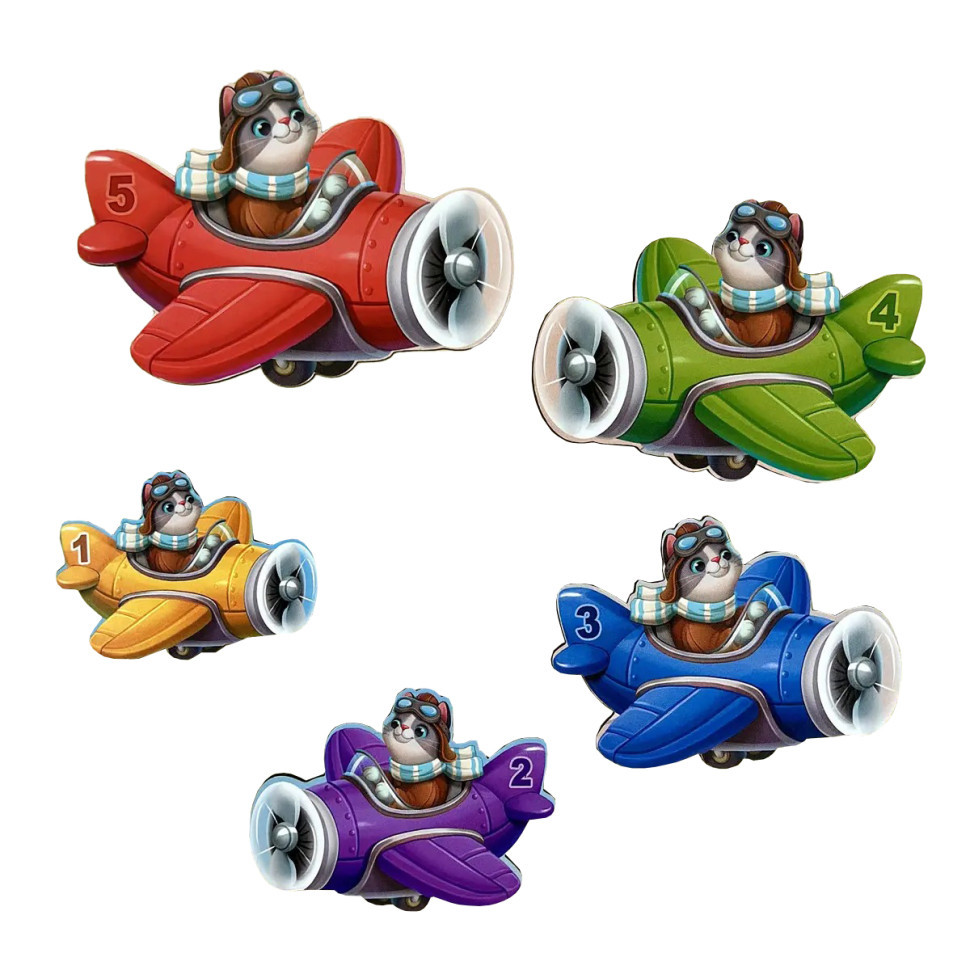 Дерев'яний дитячий сортер "Літаки більше - менше" (ПСД299) PSD299 Вінниця - фото 2