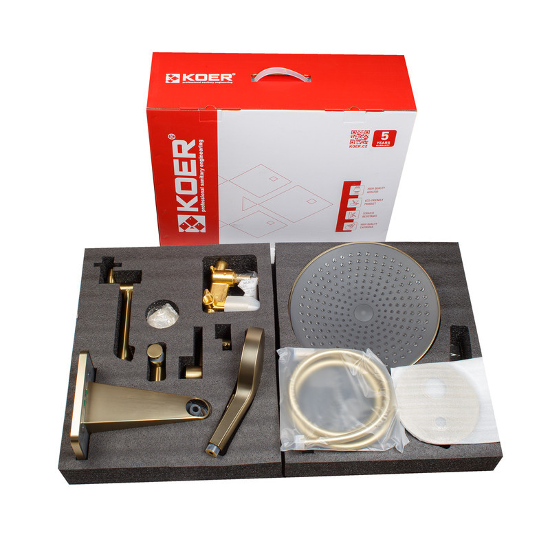 Вбудована душова система Koer KB-66029-12 3 функції (Колір матове золото) (KR5957) ( 25178 ) Харків - фото 7