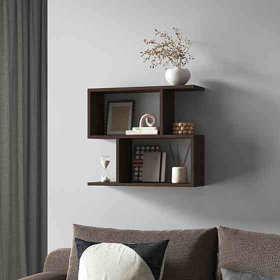 Полка для книг навесная VAYS M-49 Венге Темный Львов