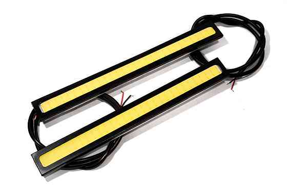 Ходові вогні HeadLight DRL COB 17 суцільне світло WHITE чорний корпус Харків