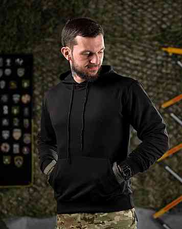 Тактическая худи MAKLIN Girl черная ДЛ7047 Одесса