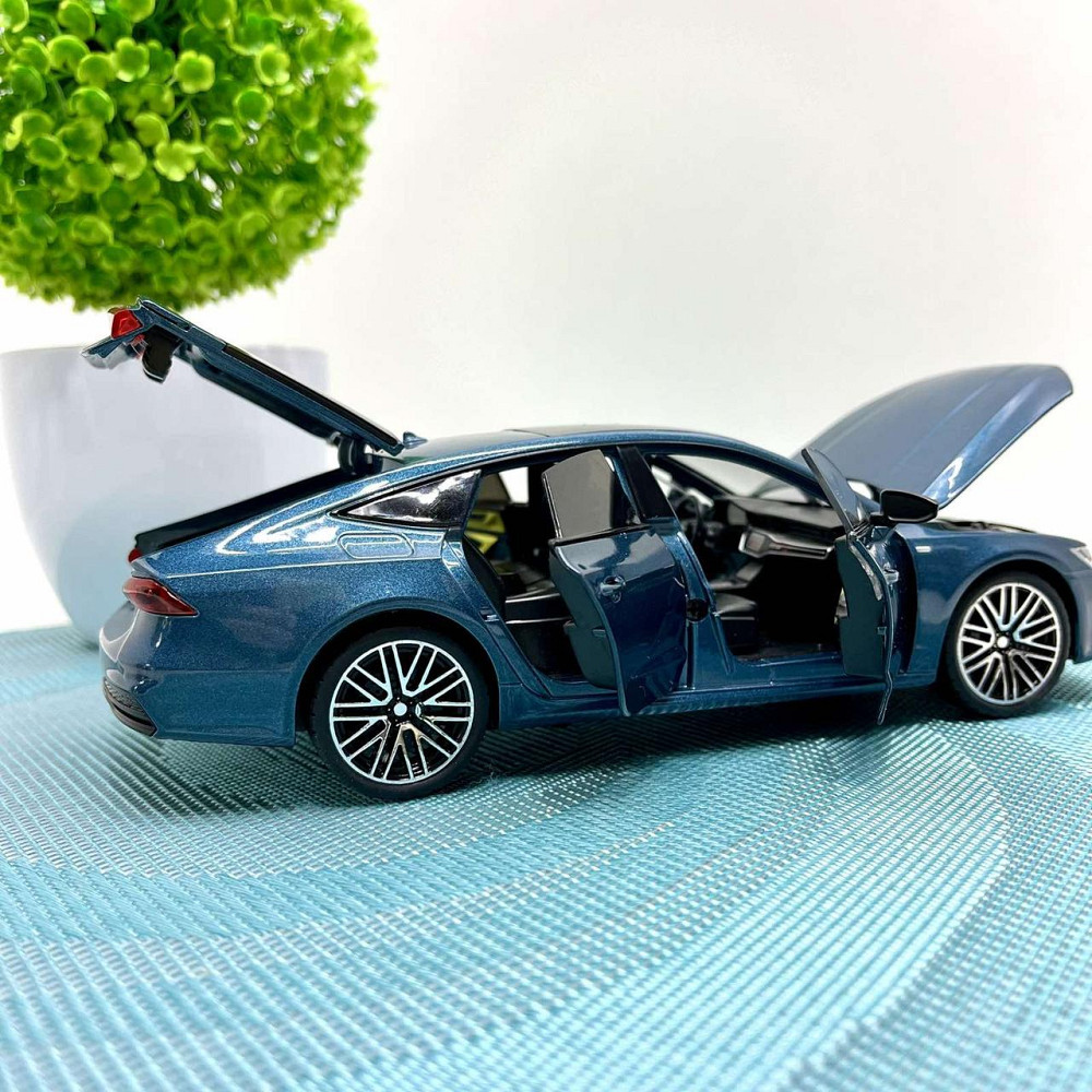 Машинка Audi А7 Авто Експерт металопластик 1:24 звук світло інерція Блакитна (1904-17) Чернігів - фото 6