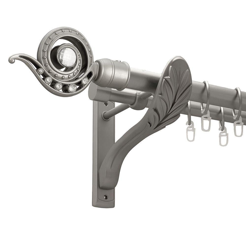 Карниз Orvit Око Дракона металевий дворядний ретро гладка труба кільце металеве Сатин 25\19 мм 300 см (00-00016823) Львів - фото 1