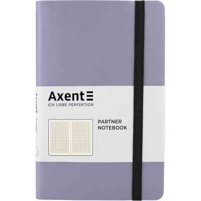 Блокнот Axent Partner Soft, 125х195, 96арк, кліт, сріблястий (8206-34-A) Вінниця