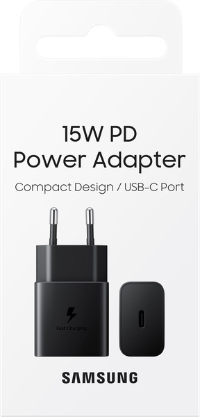 Мережевий зарядний пристрій Samsung 15W Power Adapter (w/o Cable) - Black (EP-T1510NBEGEU) (6972210) Київ - фото 3