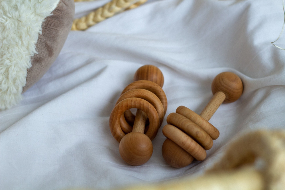 Дерев'яне дитяче брязкальце WooolyWool Київ - фото 3