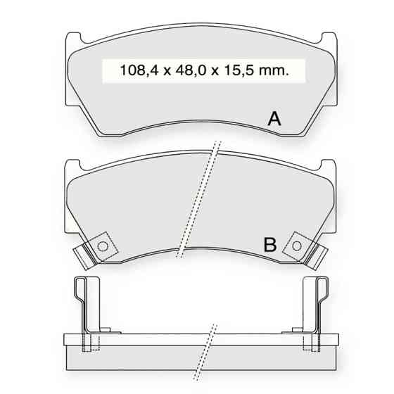 Колодки передние Ниссан Almera N15 тормозные Мукачево