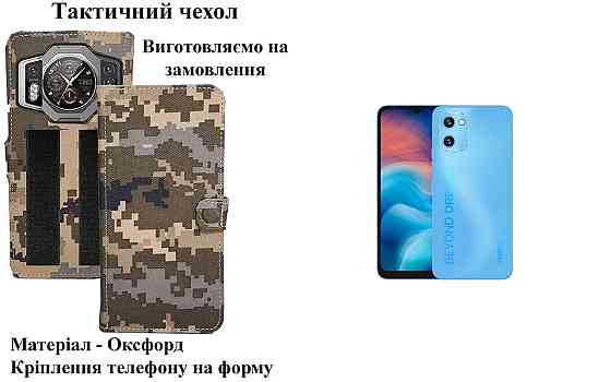 Тактический чехол для Samsung Galaxy M12, M13, M14, M15 5G, крепится к снаряжению на липучке Киев
