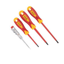 Набір викруток діелектричних 3 шт. - шліц 5.5мм; хрест 5,6мм + викрутка-індикатор Мукачево - фото 3