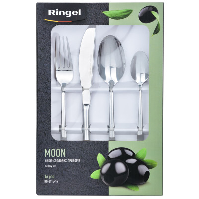 Набір столових приборів Ringel Moon 16 предметів (RG-3115-16) Вінниця - фото 7