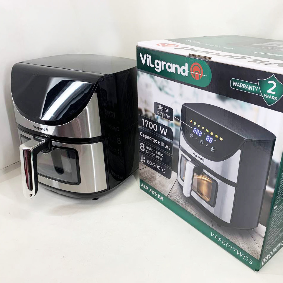 Міні фритюрниця ViLgrand VAF6017WDS 1700 Вт 6 л, Електрофритюрниця, Мультипіч для запіканок DT-43 Івано-Франківськ - фото 9