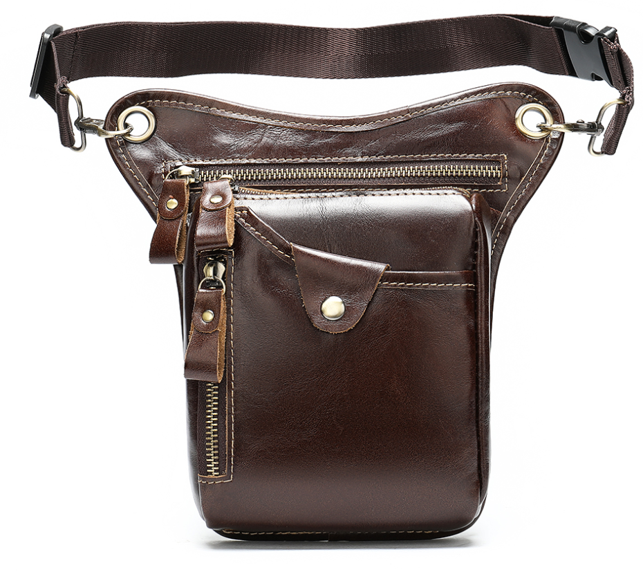 Поясна сумка Vintage 20014 Коричнева Київ - фото 1