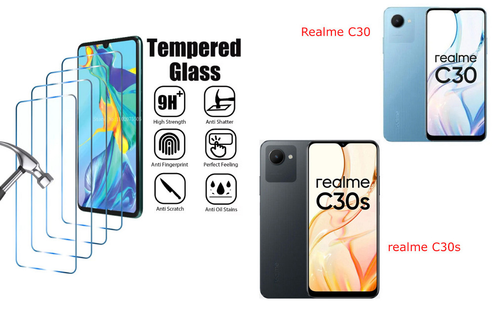 Захисне скло ArmorGlass для Realme C30, realme C30s – стійке до подряпин та ударів Київ - фото 1