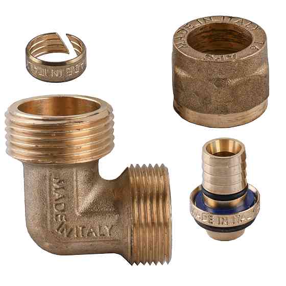 Кутник із зовнішньою різьбою APE ITALY 753 L 1/2″х20 Луцк