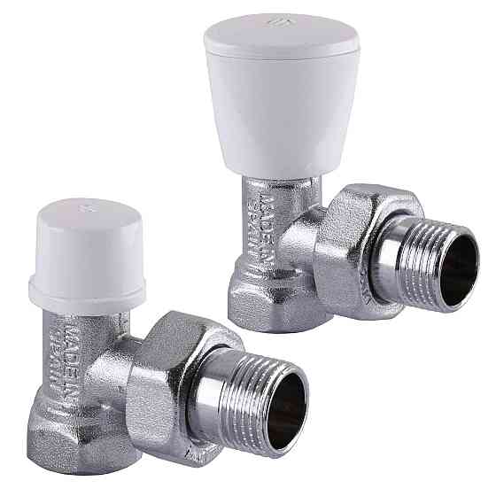 Набір Крани радіаторні кутові ARCO 1/2″ подача + зворотка KC012 KCM17 (000008439) Київ