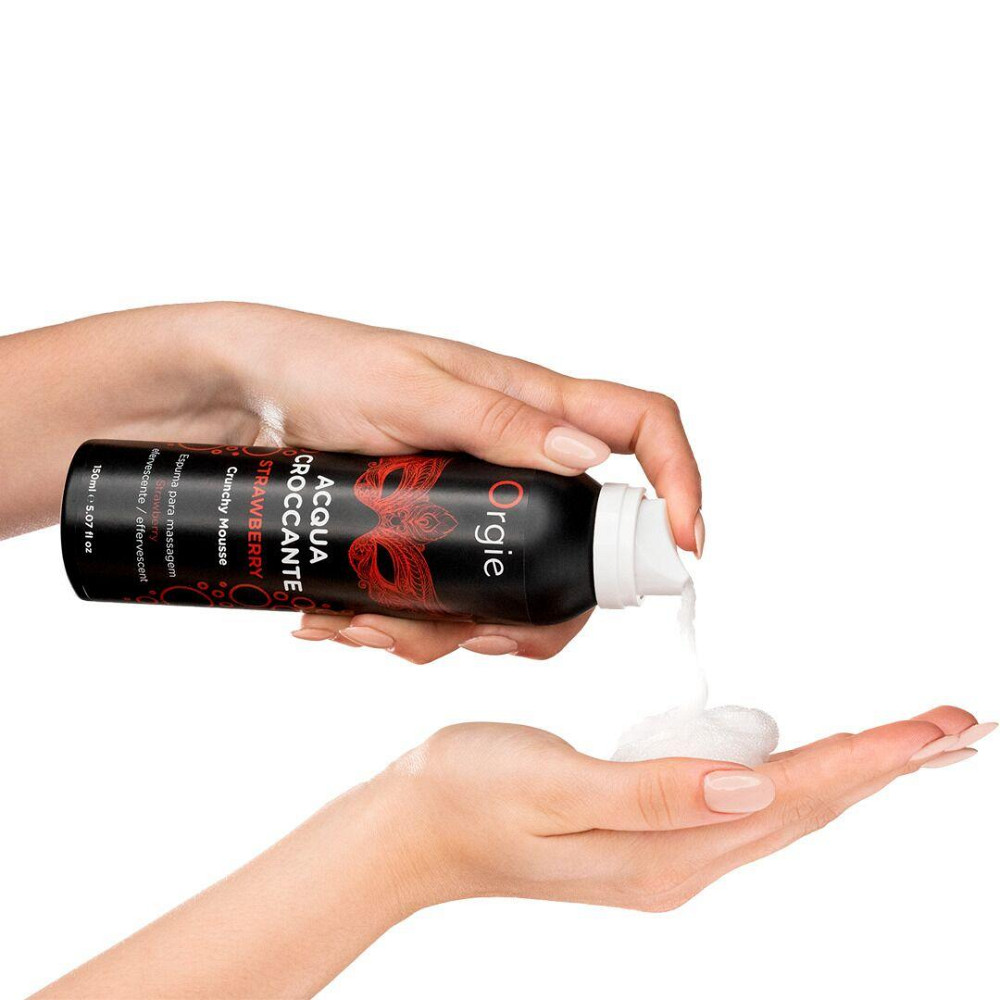 Масажна пінка Orgie – Acqua Croccante Strawberry (150 мл), ефект бульбашок, що лопаються Sex Aura Київ - фото 2
