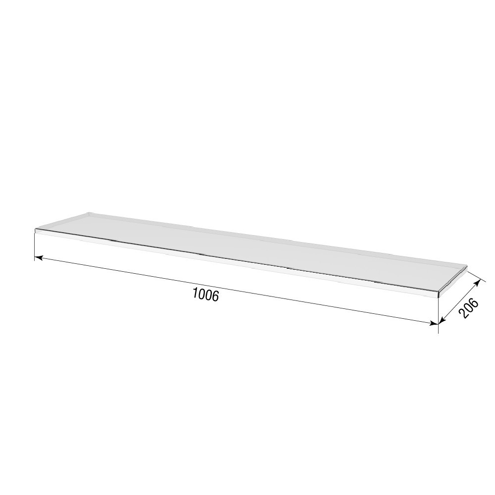 Кришка акрилова EKOSTAR 1006x206 Київ - фото 2