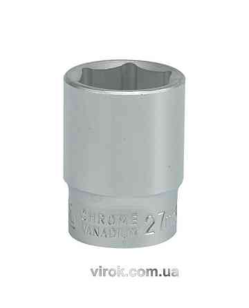 Головка торцева 6-гранна YATO : квадрат 3/4", М= 27 мм, L= 50 мм [12/96] Одеса