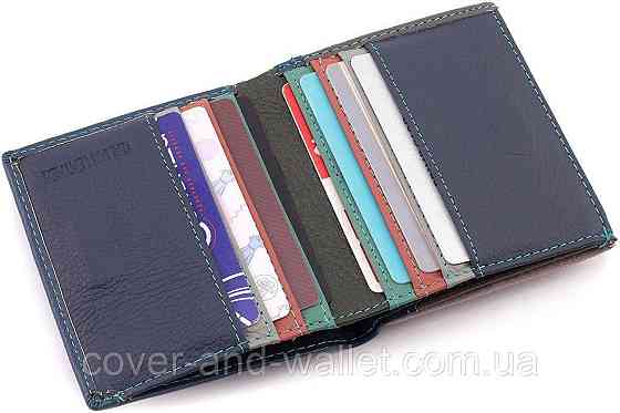 Компактний жіночий гаманець із натуральної шкіри з монетницею рожевого кольору ST Leather Київ