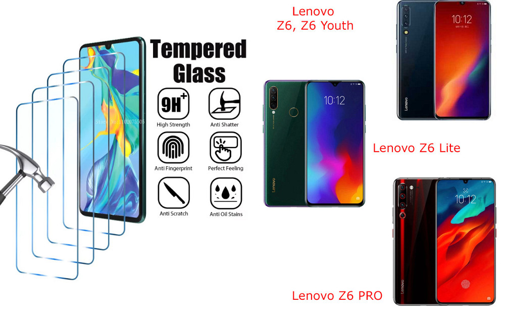 Захисне скло ArmorGlass для Lenovo Z6, Z6 Lite, Z6 PRO, Z6 Youth – стійке до подряпин та ударів Київ - фото 1