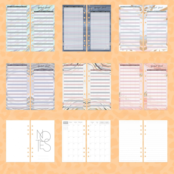 Блокнот-планер для финансов формат А6,планер бюджета и хранения денег,органайзер леопардовый с розовым Каменец-Подольский