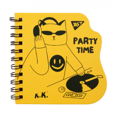 Блокнот Yes 100x100 мм 30 листов подв спираль Tatoo Cats точки (151799) Винница - изображение 1