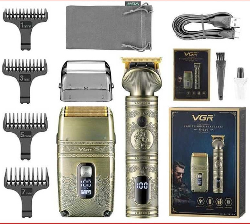 Набір VGR V-649 тример шейвер для стриження волосся й бороди. Київ - фото 8