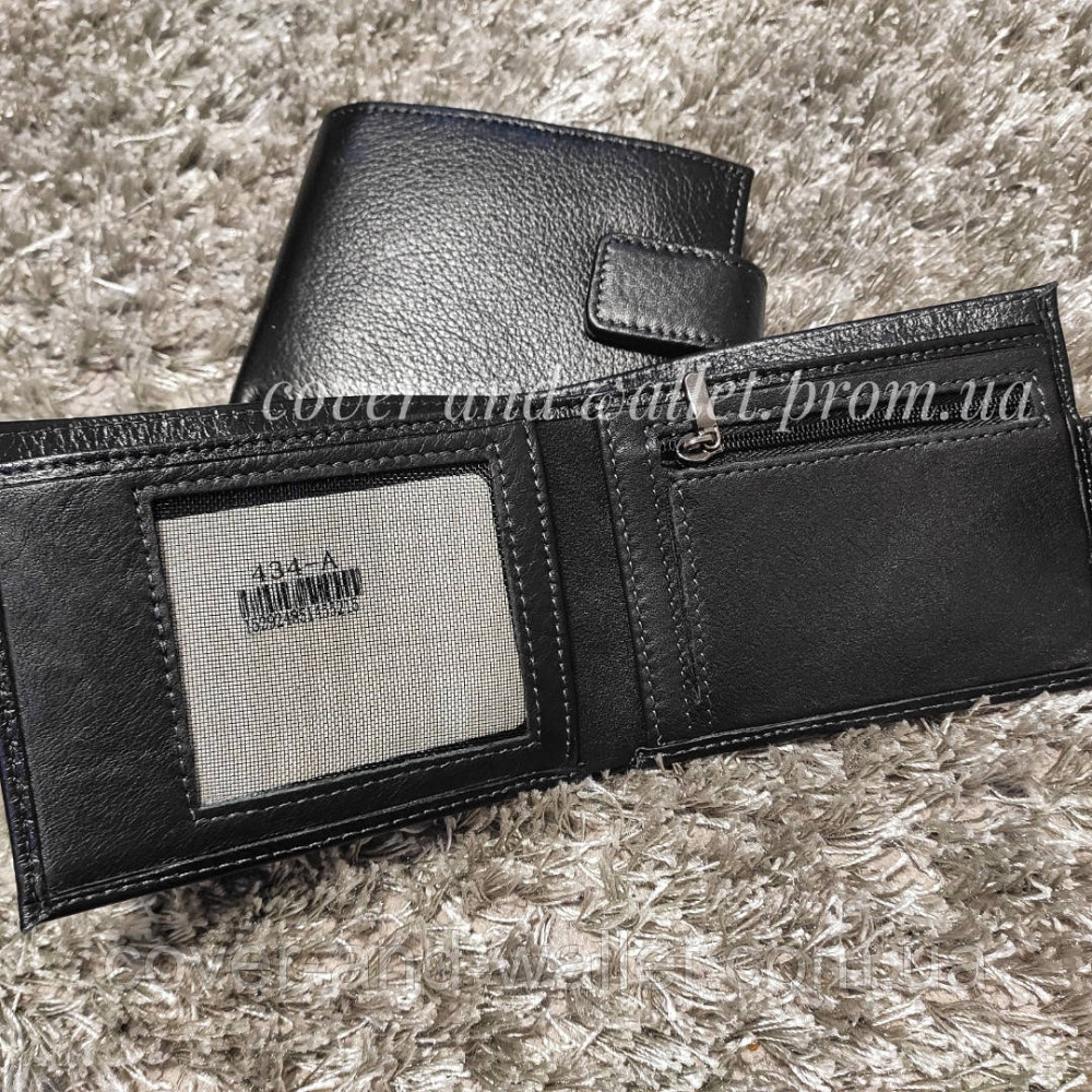 Компактний чоловічий гаманець на магнітній застібці MD Leather Київ - фото 7