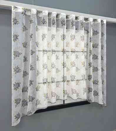 Кухонная арка VR-Textil № 000к белый с серым 280х150 см (51-240) Киев