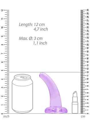 Фалоімітатор - Realrock Dildo 4,5" Purple Sex Aura Київ