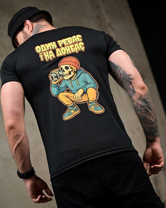 Тактична потовідвідна футболка Revo black ПП7727 Одеса - фото 2