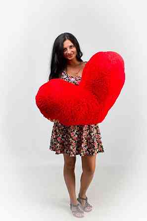 Плюшева іграшка-подушка «Серце» 100 см, м'яка іграшка. Тернопіль