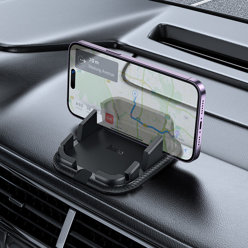 Автотримач для телефона HOCO H39 Cheetah dashboard car holder Black Київ - фото 8