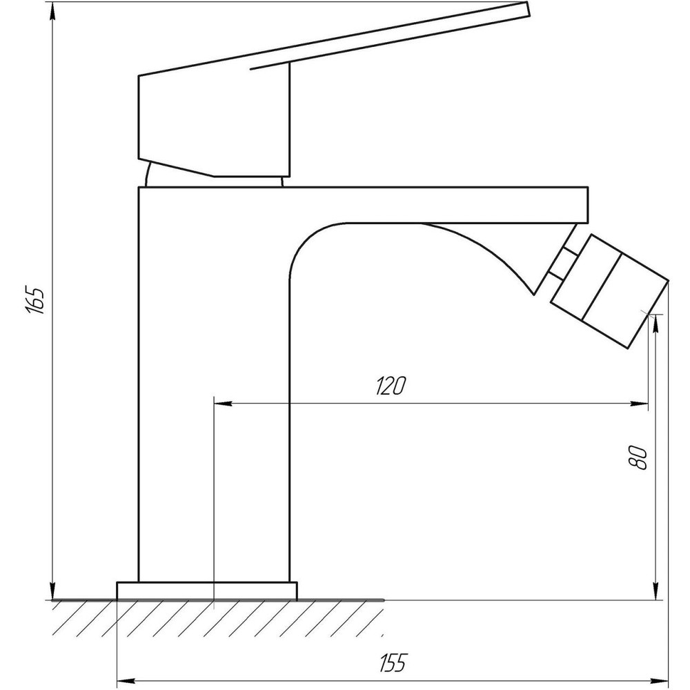 Смеситель для биде TOPAZ LEXI TL 21601-H57-BL (000021535) Киев - изображение 5