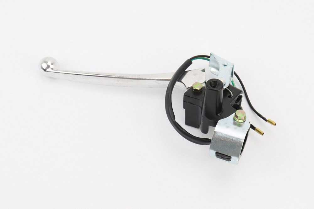 Важіль керма лівий з кріпленням під дзеркало (М8 права) GY6 50-100, важіль з стоянковим гальмом, ХРОМ Киев - изображение 1