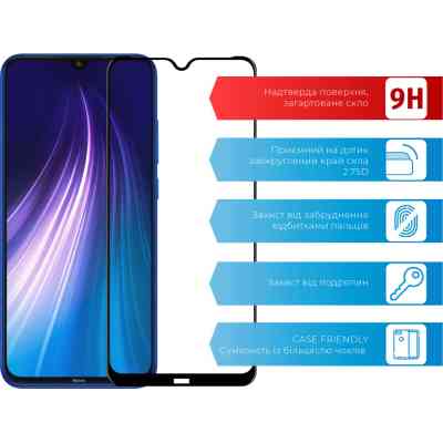 Скло захисне ACCLAB Full Glue Xiaomi Redmi Note 8 (1283126508752) Вінниця