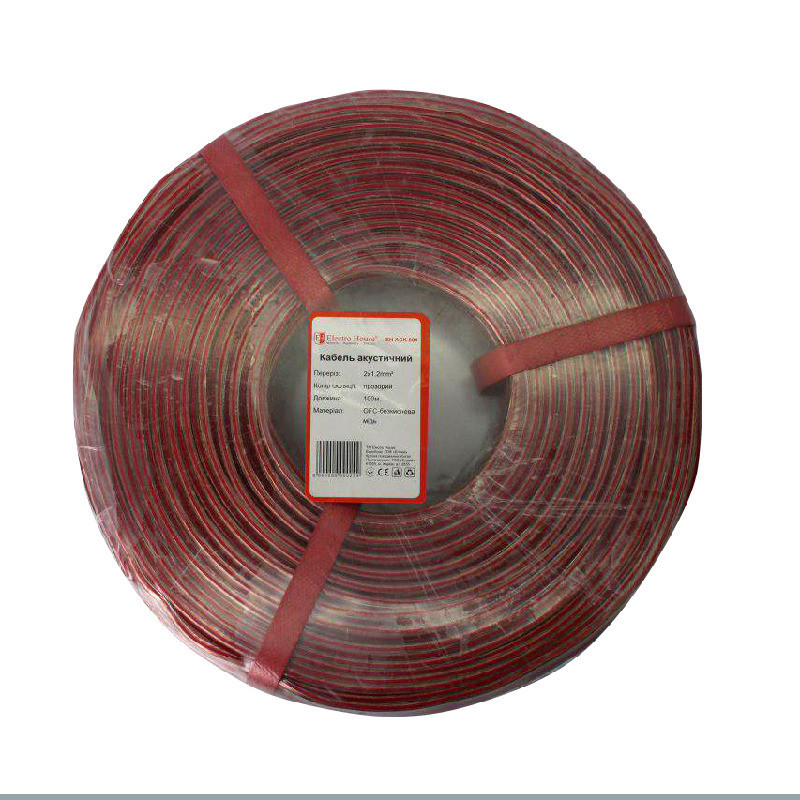 Кабель акустичний 2x1,2 мм²  OFC, прозорий Дніпро - фото 2