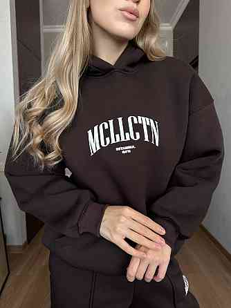 Женский теплый прогулочный костюм двойка: кофта и штаны турецкая трехнить на флисе Одесса