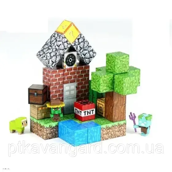 Конструктор магнітний майнкрафт / магнітні блоки 46 шт Dream World LZCK 052 Хмельницький