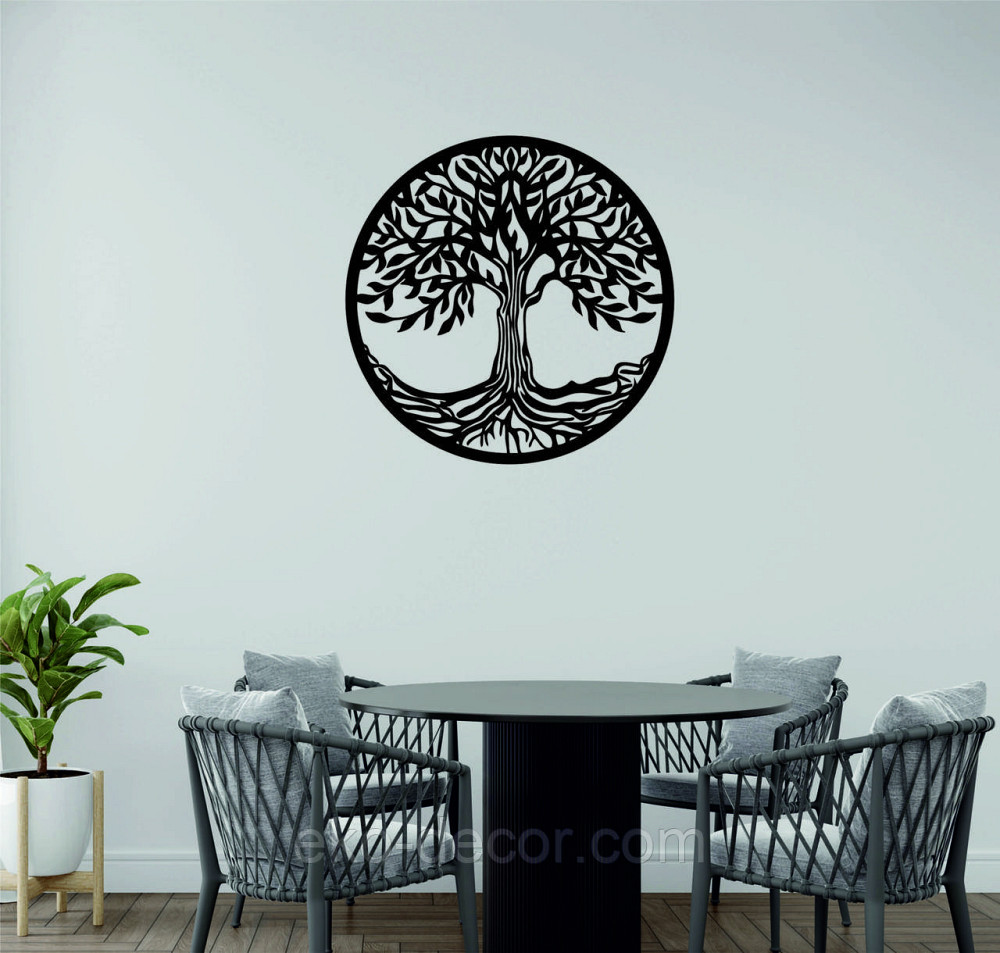 Декоративное настенное 3D Панно «Дерево в кругу» Декор на стену с объемом Киев - изображение 5