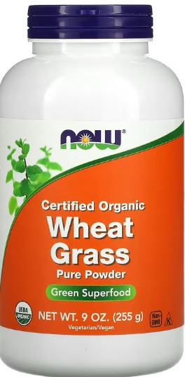 Проросшая пшеница NOW Wheat Grass Powder Organic 225гр Киев - изображение 1