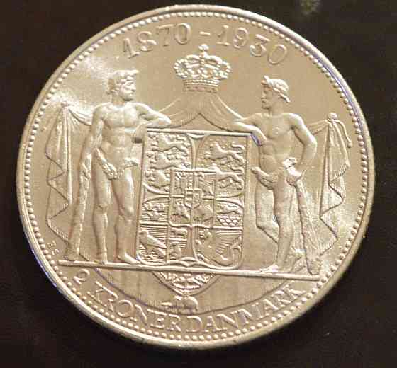Дания 2 кроны 1930 г (Серебро) Полтава