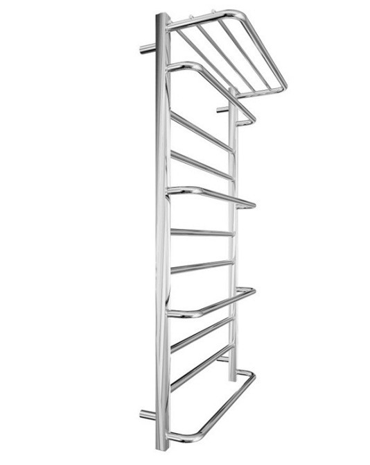 Водяной полотенцесушитель Mario INOX Люксор 1170х630/600 с полкой Киев - изображение 3
