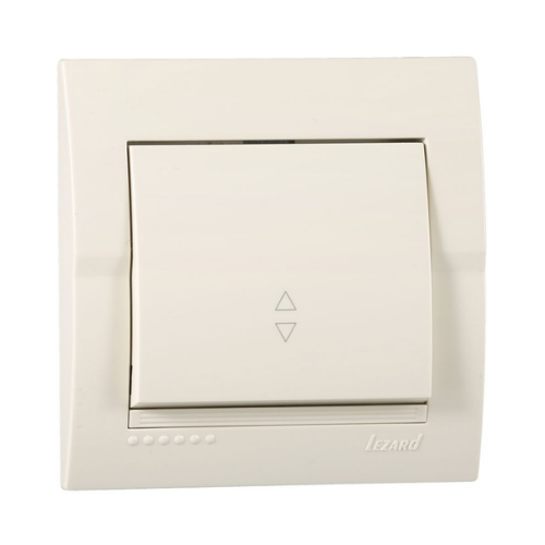 DERIY крем Вимикач внутрішній прохідний 1кл Лезард Житомир - фото 1