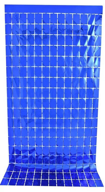 Дождик для фотозоны кубиками 2 м на 1 м синий Киев - изображение 1