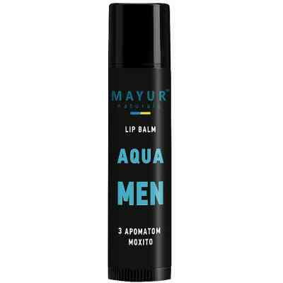 Бальзам для губ Mayur Aqua For Men Для чоловіків 5 г (4820230955293) Вінниця