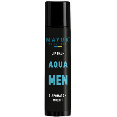 Бальзам для губ Mayur Aqua For Men Для мужчин 5 г (4820230955293) Винница - изображение 1