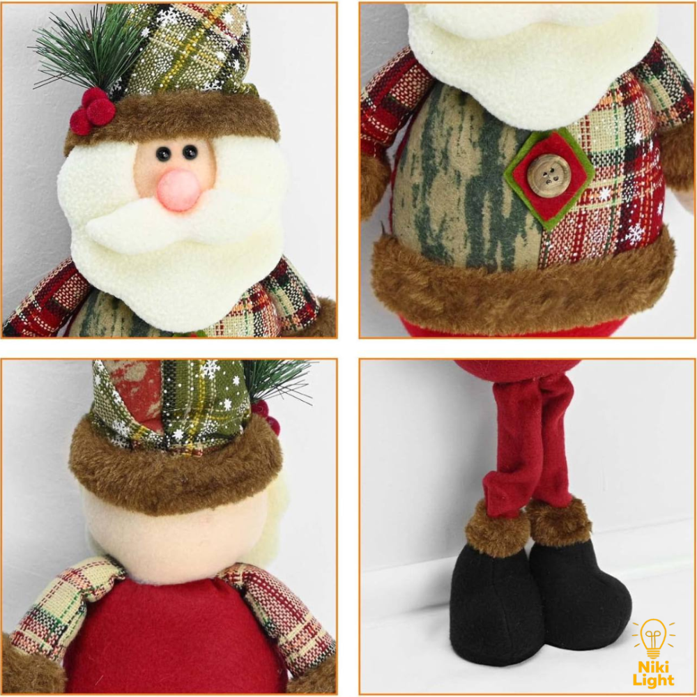 Новорічна фігурка під ялинку дід мороз 50см новорічна мяка іграшка дід мороз під ялинку Київ - фото 6