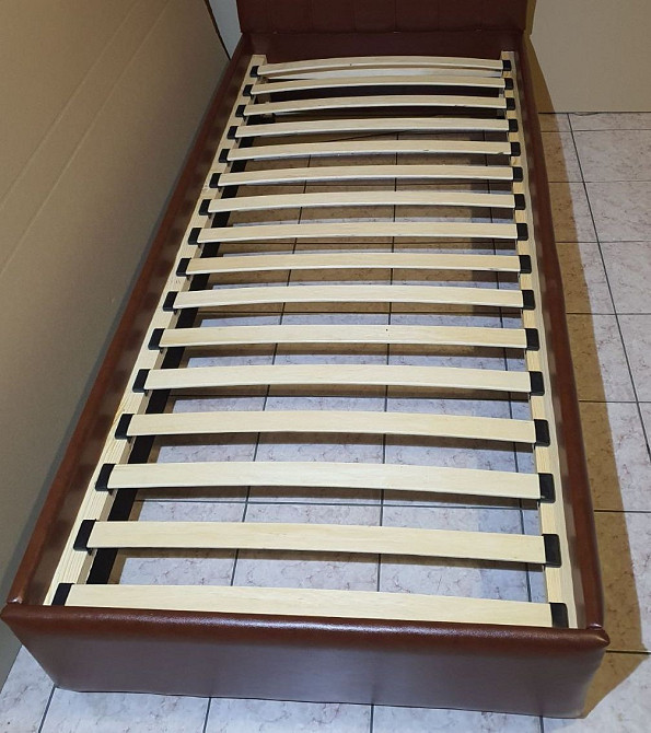 Ліжко GrenadineDesign з підйомним механізмом каркас дерево 90x200 коричневий Київ - фото 3